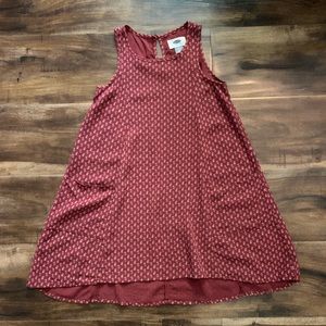 Old Navy girls burgundy dress